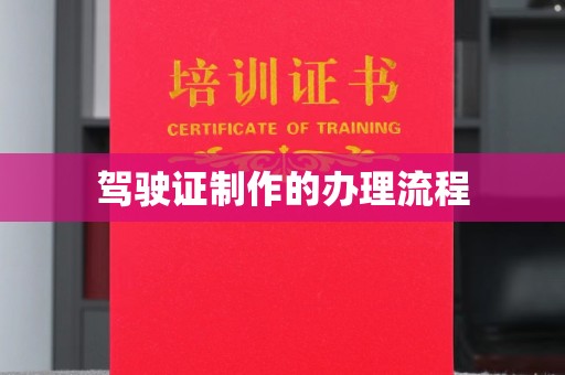 秦汉驾驶证制作的办理流程