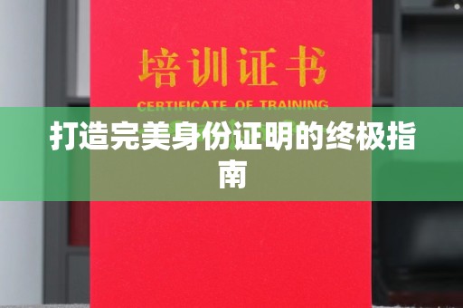 秦汉打造完美身份证明的终极指南