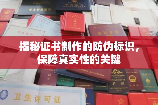 秦汉揭秘证书制作的防伪标识，保障真实性的关键