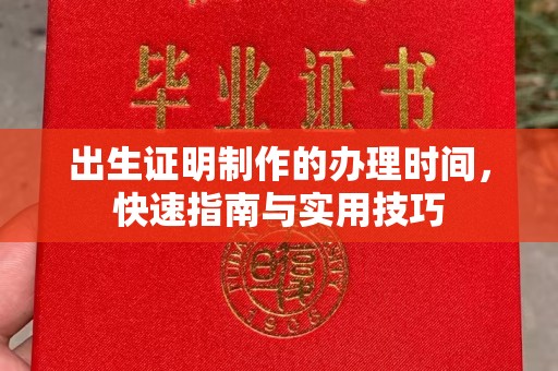 秦汉出生证明制作的办理时间，快速指南与实用技巧