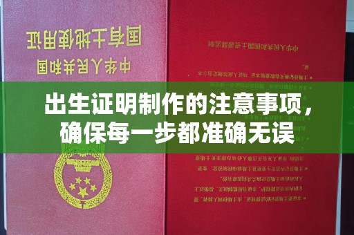 秦汉出生证明制作的注意事项，确保每一步都准确无误
