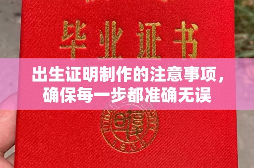 秦汉出生证明制作的注意事项，确保每一步都准确无误