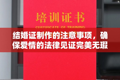 秦汉结婚证制作的注意事项，确保爱情的法律见证完美无瑕